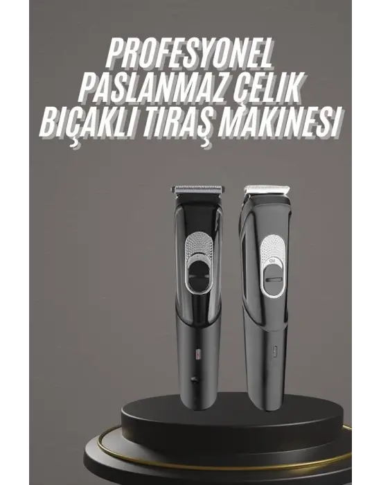 Pro Şarjlı Saç Sakal Tıraş Makinesi Ense Kesme Makinesi Lazer Öncesi Kısaltma