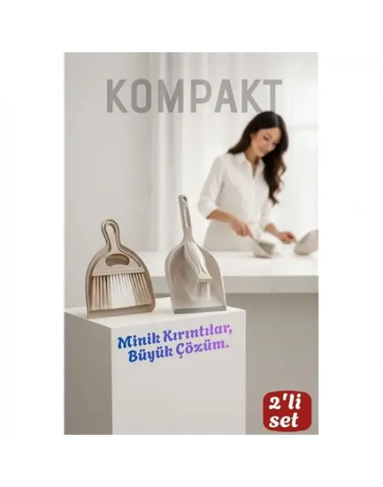 Profesyonel 2li Fırça Faraş Seti El Süpürgesi & Mini Kürek Toz Toplama Seti