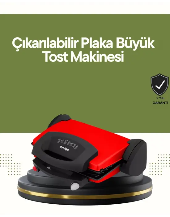 Profesyonel 2000w Tost Makinesi – Ayarlanabilir Termostat Ve Çıkarılabilir Plaka