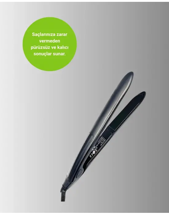 Profesyonel 2025 Saç Düzleştirici Isı Ayarlı Titanyum Seramik Plakalı A Kalite Orijinal