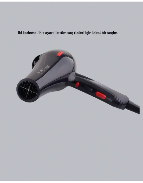 Profesyonel 2200w Fön Makinesi Soğuk Sıcak Üflemeli İki Kademeli