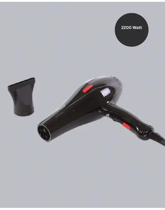 Profesyonel 2200w Fön Makinesi Soğuk Sıcak Üflemeli İki Kademeli