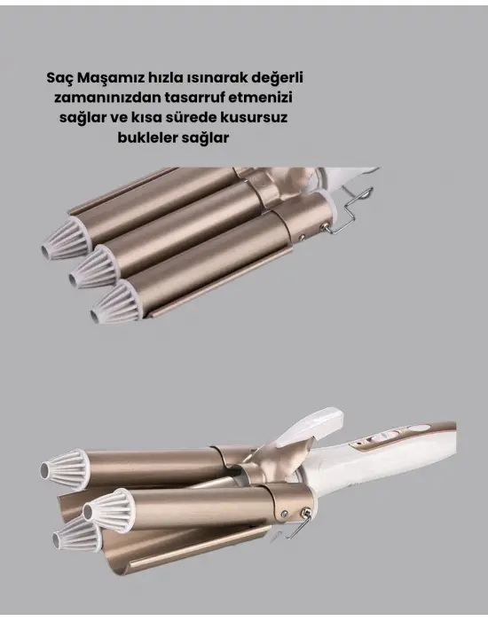 Profesyonel Kullanıma Uygun Bukle Maşası