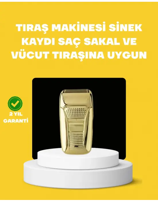 Profesyonel Kuru Kullanım Sakal Tıraş Makinesi Çift Başlıklı