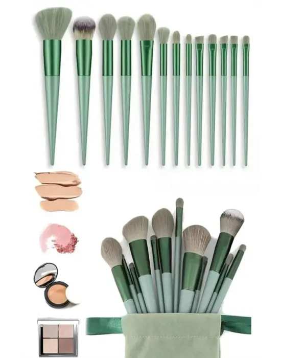 Profesyonel Makyaj Fırça Seti 13 Parça Yumuşak Kıllı Fırça Seti Far Fırçası