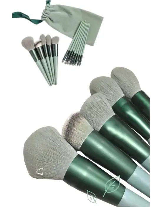 Profesyonel Makyaj Fırça Seti 13 Parça Yumuşak Kıllı Fırça Seti Far Fırçası