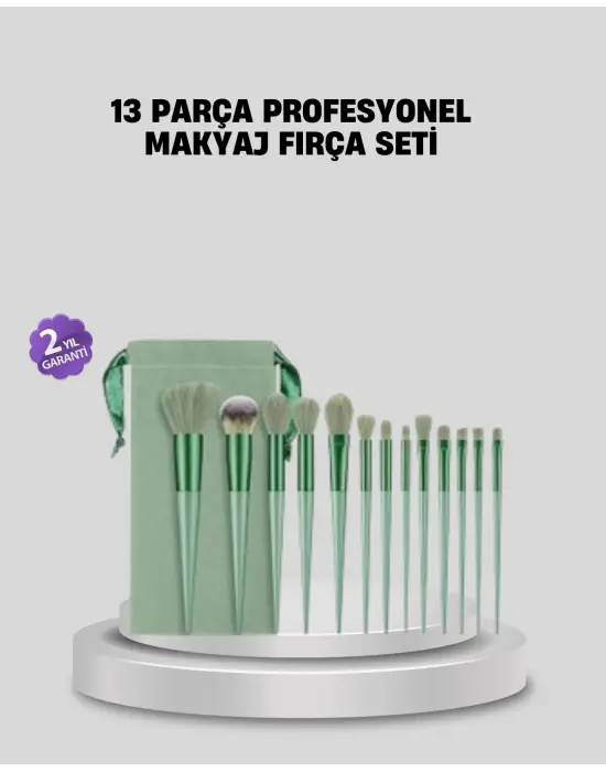 Profesyonel Makyaj Fırça Seti Yumuşak Kıllı Taşınabilir Çantalı