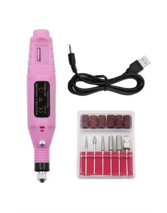 Profesyonel Manikür Pedikür Seti Törpü Makinesi Protez Tırnak Çıkarma