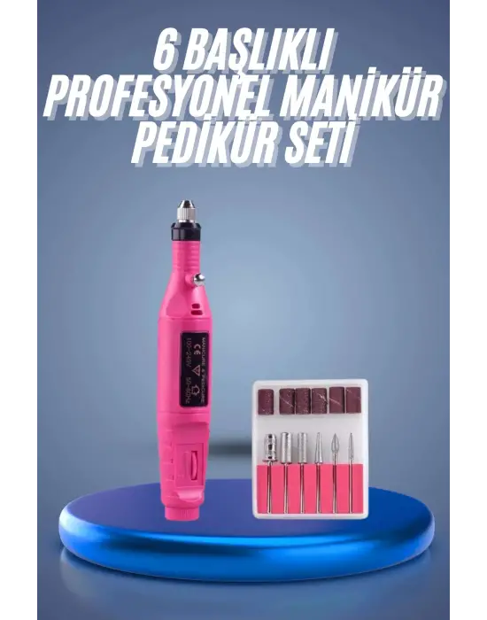 Profesyonel Manikür Pedikür Seti Törpü Makinesi Protez Tırnak Çıkarma