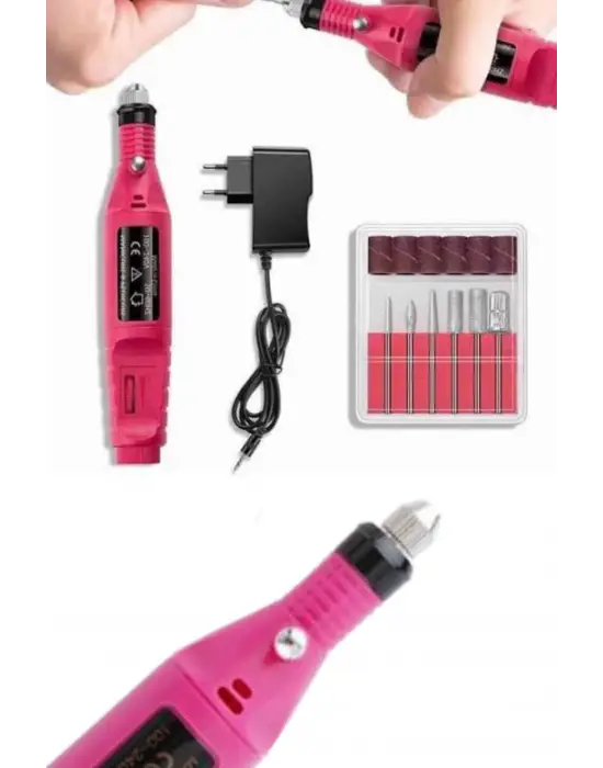 Profesyonel Manikür Pedikür Seti Törpü Makinesi Protez Tırnak Çıkarma