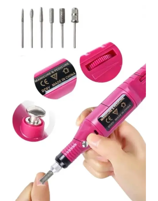Profesyonel Manikür Pedikür Seti Törpü Makinesi Protez Tırnak Çıkarma