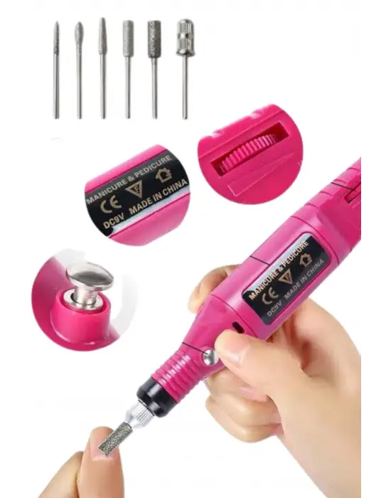 Profesyonel Manikür Pedikür Seti Törpü Makinesi Protez Tırnak Çıkarma