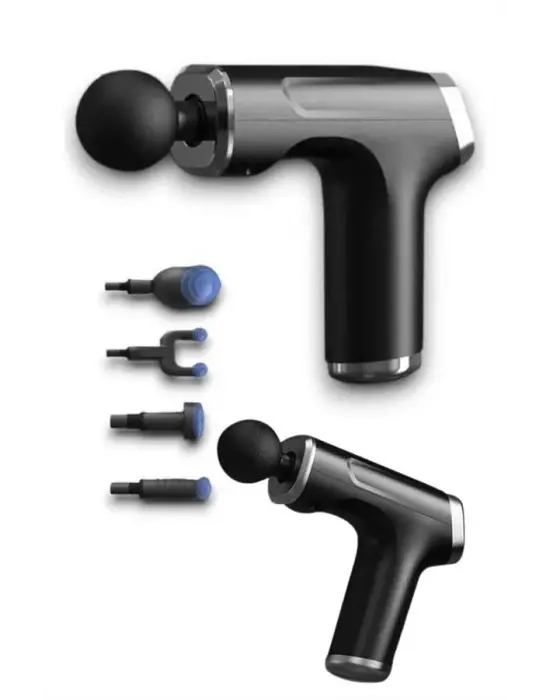 Profesyonel Masaj Tabancası Sporcu Masaj Aleti 4 Başlıklı Şarjlı Titreşimli