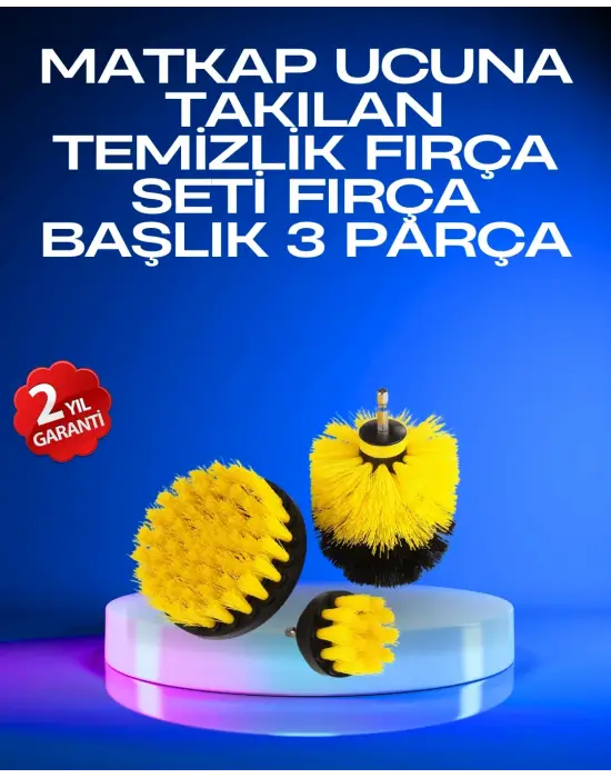 Profesyonel Matkap Ucu Temizlik Fırçası 3’lü Set