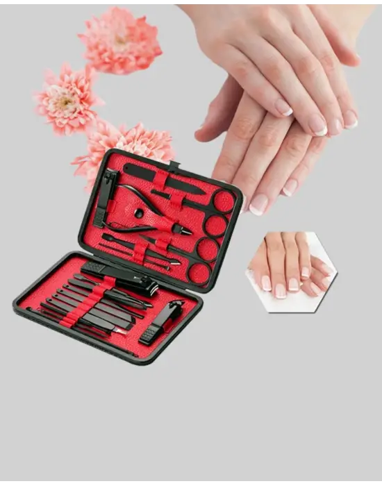 Profesyonel Paslanmaz Çelik Manikür & Pedikür Seti