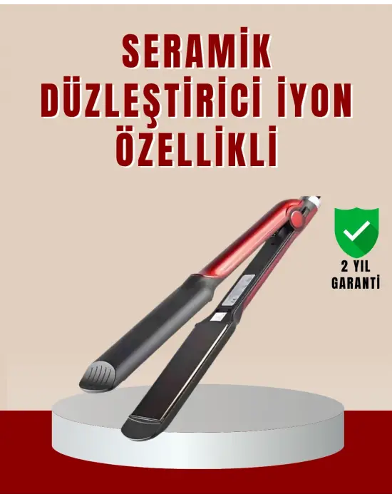 Profesyonel Saç Düzleştirici – 360° Döner Kablo Ve Kompakt Tasarım