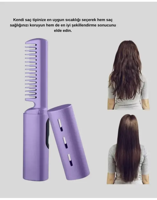 Profesyonel Saç Düzleştirici – Saç Tipine Göre Ayarlanabilir Sıcaklık Ve Koruma