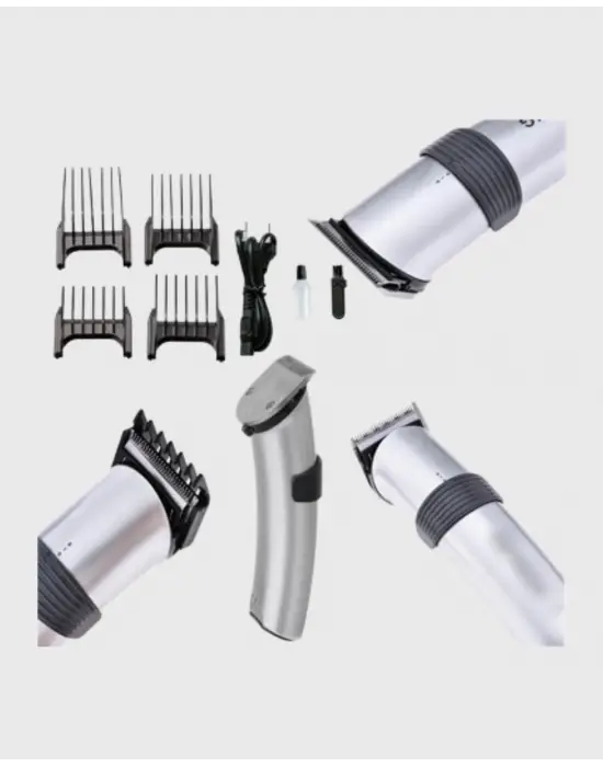 Profesyonel Şarjlı Saç Ve Sakal Kesme Makinesi – Paslanmaz Çelik Bıçaklı, Ergonomik Ve Sessiz Motorlu