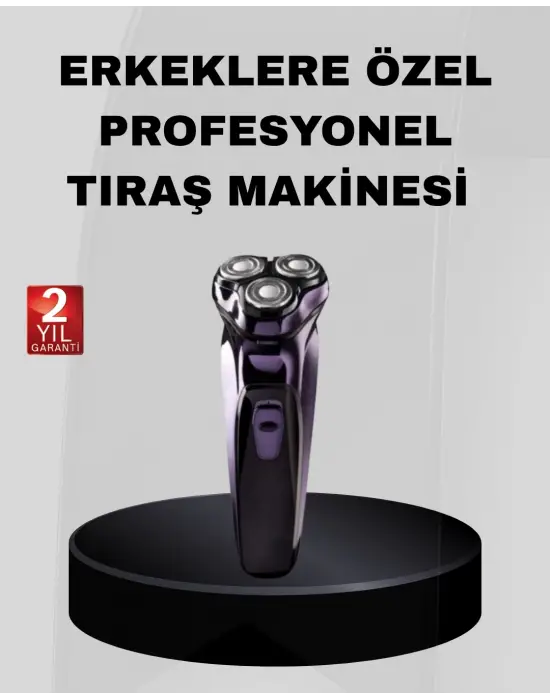Profesyonel Şarjlı Tıraş Makinesi Ayarlanabilir Başlıklı Kablosuz