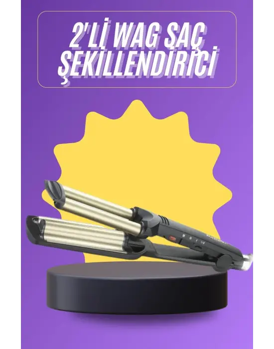 Profesyonel Seramik Kaplama Saç Şekillendirici Wag Maşa Isı Ayarlı