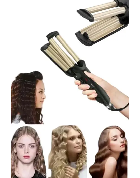 Profesyonel Seramik Kaplama Saç Şekillendirici Wag Maşa Isı Ayarlı