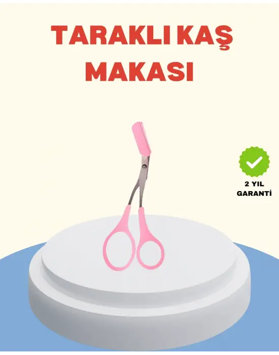 Profesyonel Taraklı Kaş Makası – Evde Ve Salon Kullanımına Uygun