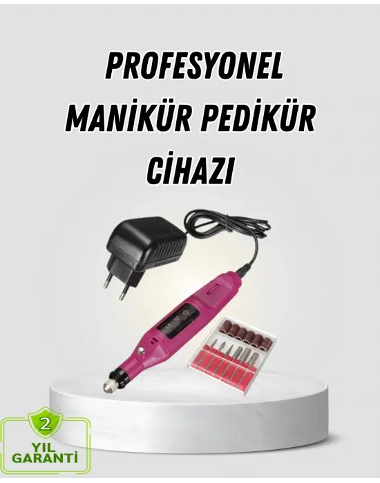Profesyonel Tırnak Manikür Aleti – Şarjlı, Ayarlanabilir Hız, Düşük Titreşim Ve Sessiz Motor Teknolojisi