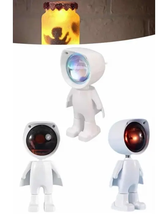 Projektör Atmosfer Işık Lambası Projektör Güneş Lambası Masa Lambası