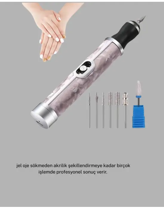 Protez Tırnak Kurutma Törpü Seti