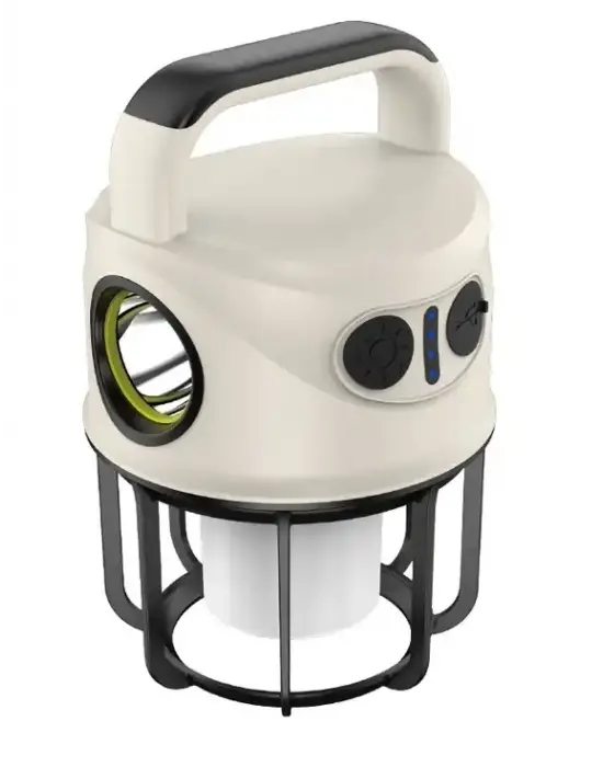 Ps-22025 Çift Işıklı Type-c Powerbank Özellikli Taşınabilir Şarj Edilebilir Kamp Lambası