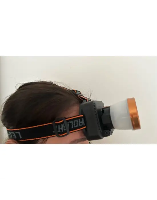 Ps-810 Kafa Lambası, Led Aydınlatmalı Kafa Feneri, Multifonksiyonel 20 Watt + Led 4 Mod Çalışma