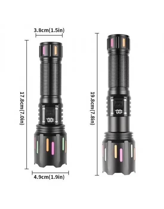 Ps-9954 30w Zoomlu Led Powerbank Özellikli Şarjlı Profesyonel El Feneri