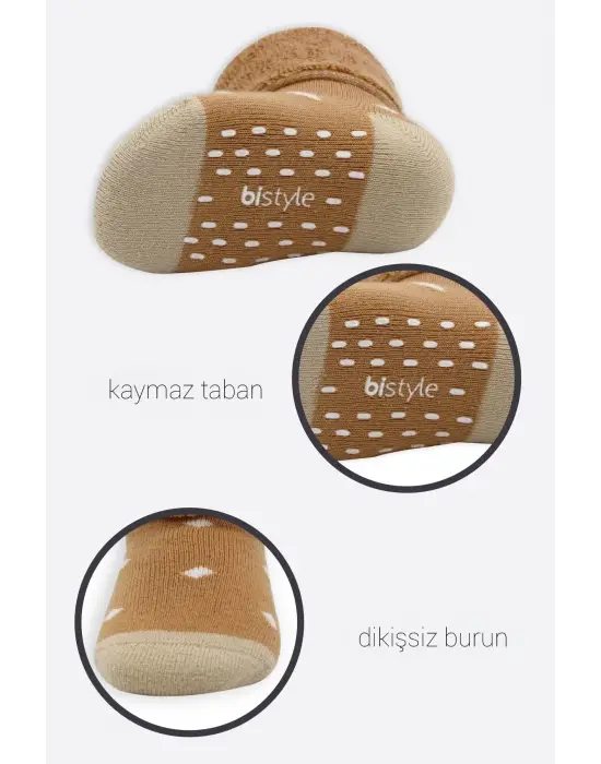 Omarı Kaymaz Havlu Jel Taban Çorap 2li Set