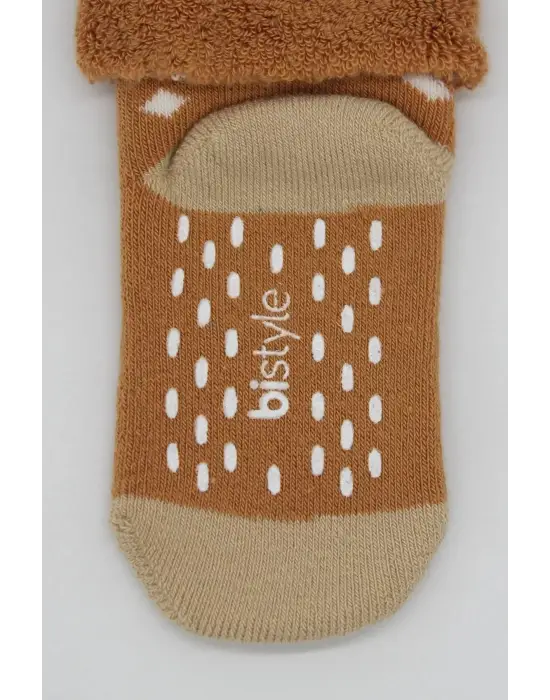 Omarı Kaymaz Havlu Jel Taban Çorap 2li Set