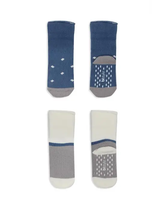 Omarı Kaymaz Tabanlı Puan Desenli Soket Çorap Seti