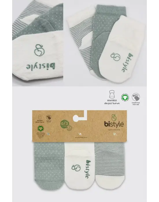 Omarı Kaymaz Penye Soket Çorap Seti 3lü Paket