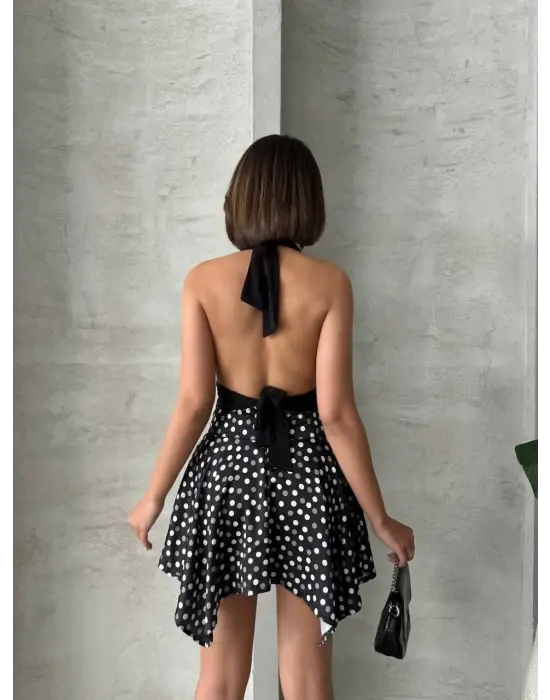 Zarif Puantiyeli Etek