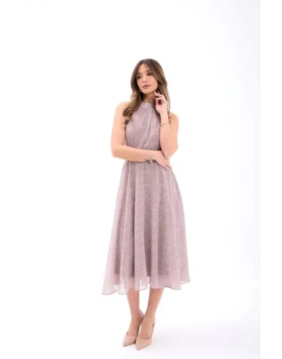 Omarı Şık Siyah Elbise - Trendy Tarzıyla Fark Yaratan