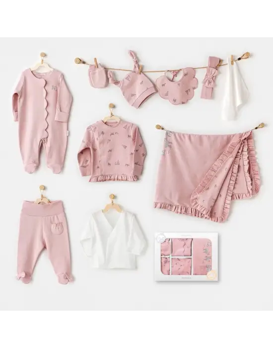 Omarı Puppy Gazelle Hastane Çıkışı Pembe Set