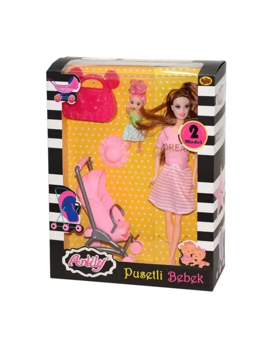 Omarı Bebekler İçin Eğlenceli Pusetli Oyuncak Seti