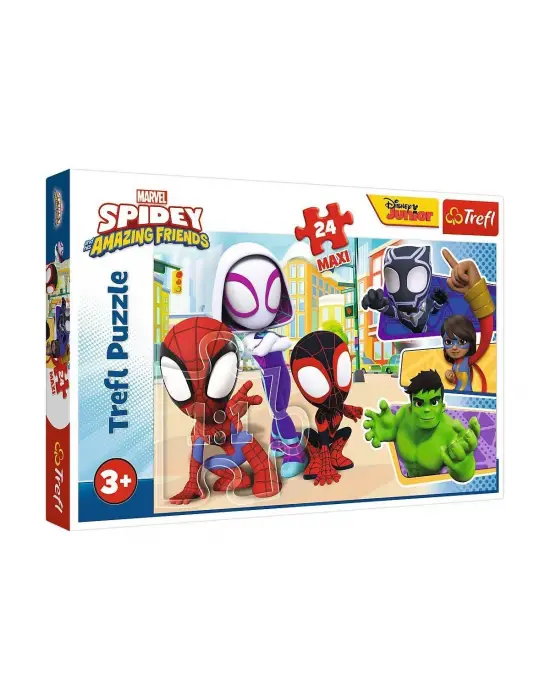 PUZZLE-14348 Maxi Spidey And His 24 Parça Çocuk Puzzle -Vardem