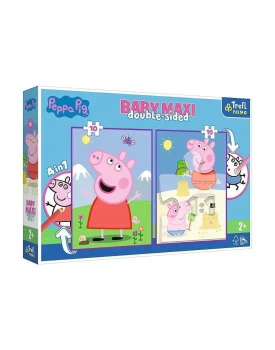 PUZZLE-43001 Peppa Pig Baby Puzzle 2X10