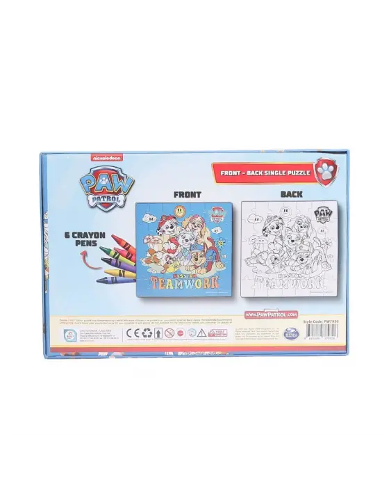 Omarı Paw Patrol Temalı Boyama Puzzle