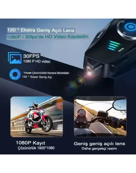 Q28 Kameralı Motosiklet Kask Kulaklığı