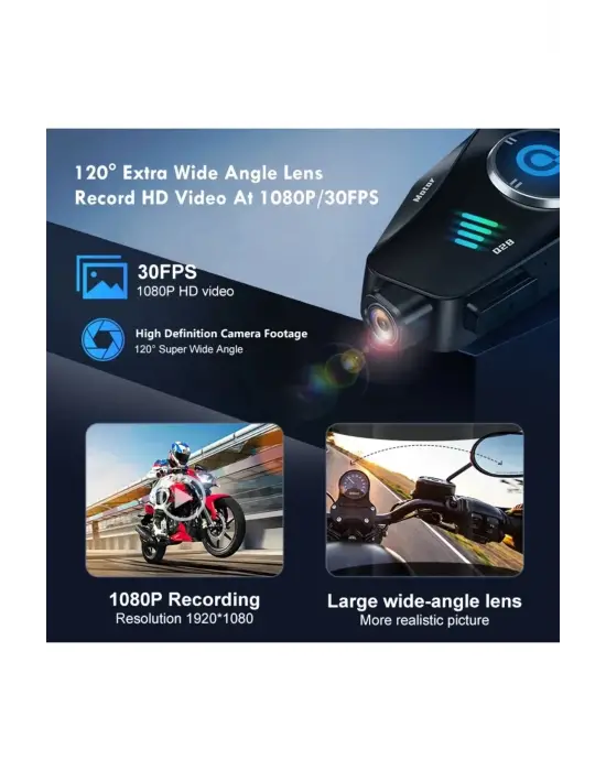 Q28 Motosiklet Kask Bluetooth Kulaklık 1080p Kamera Interkom Kulaklık Su Geçirmez Intercom