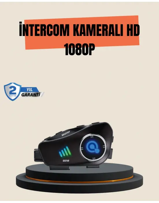 Q28 Motosiklet Kask Bluetooth Kulaklık  Full Hd 1080p Kamera