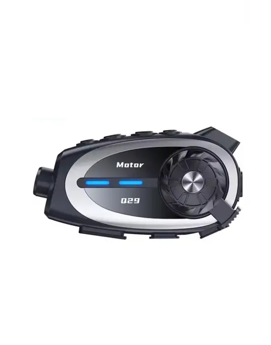 Q29 Motosiklet Kask Bluetooth Kulaklık Eşleşmeli 1080p Kamera Geniş Açı Su Geçirmez Intercom
