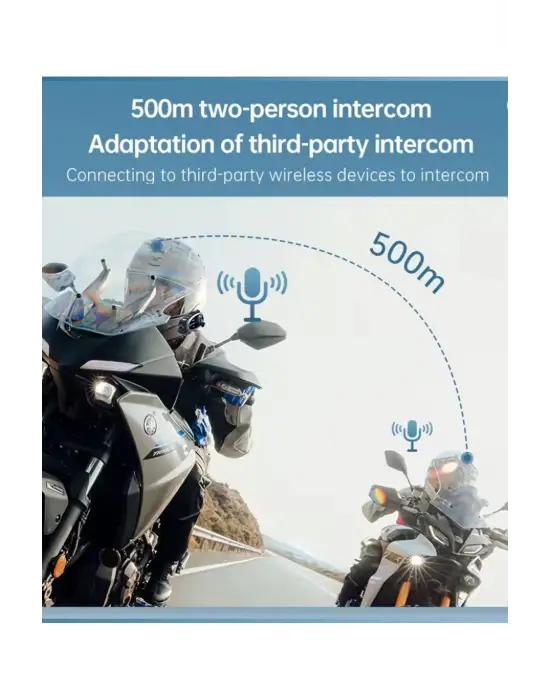 Q29 Motosiklet Kask Bluetooth Kulaklık Eşleşmeli 1080p Kamera Geniş Açı Su Geçirmez Intercom