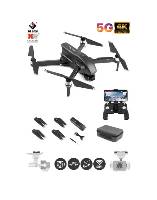 Q868 Wltoys Drone 3 Km Menzil 4K  Full HD -Gepettoys