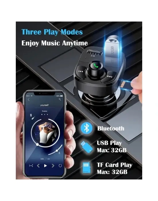 Qc 3.1a Usb & Pd /tf Fm Transmitter